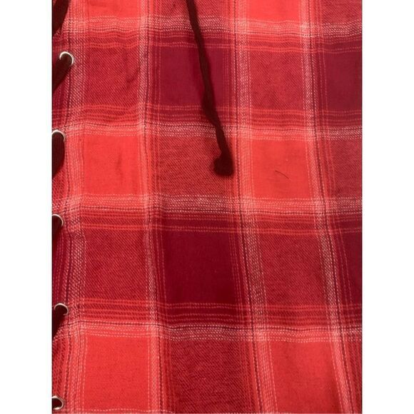 Lace Up Flannel Tunic - Picture 6 of 8